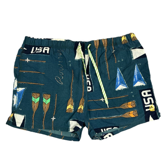 Vintage NAUTICA Men's Swim‎ Shorts Trunks Size Medium - Picture 1 of 4